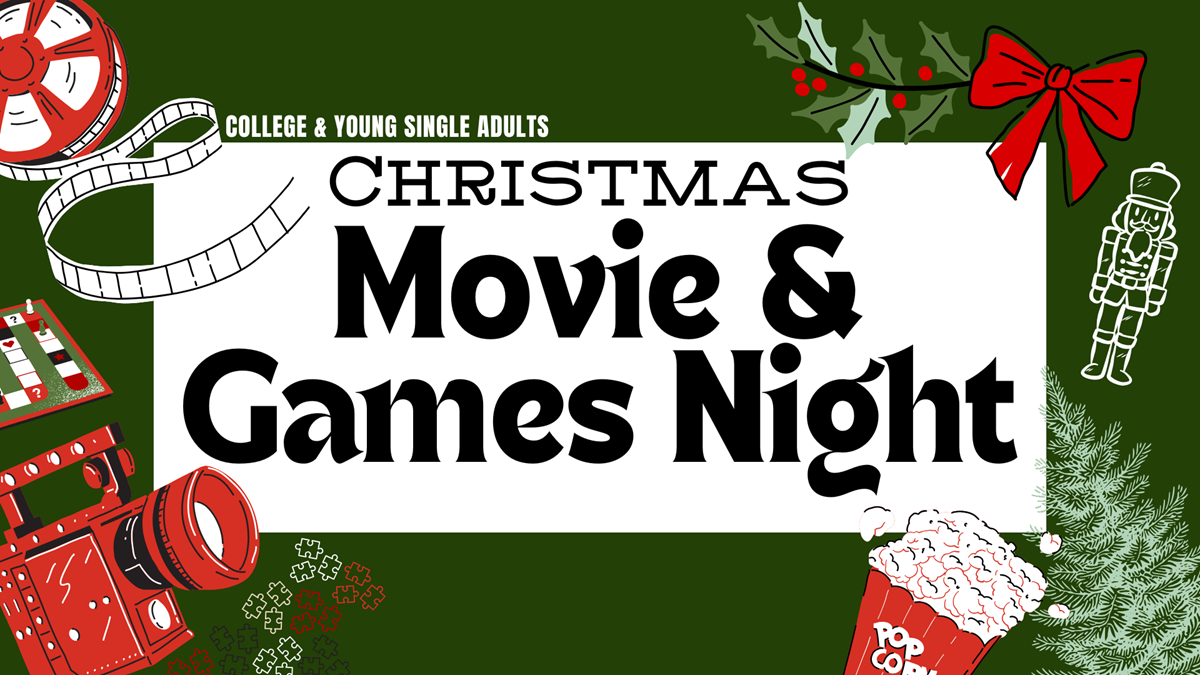 HFBC Event Artwork: Young Single Adults Christmas Party