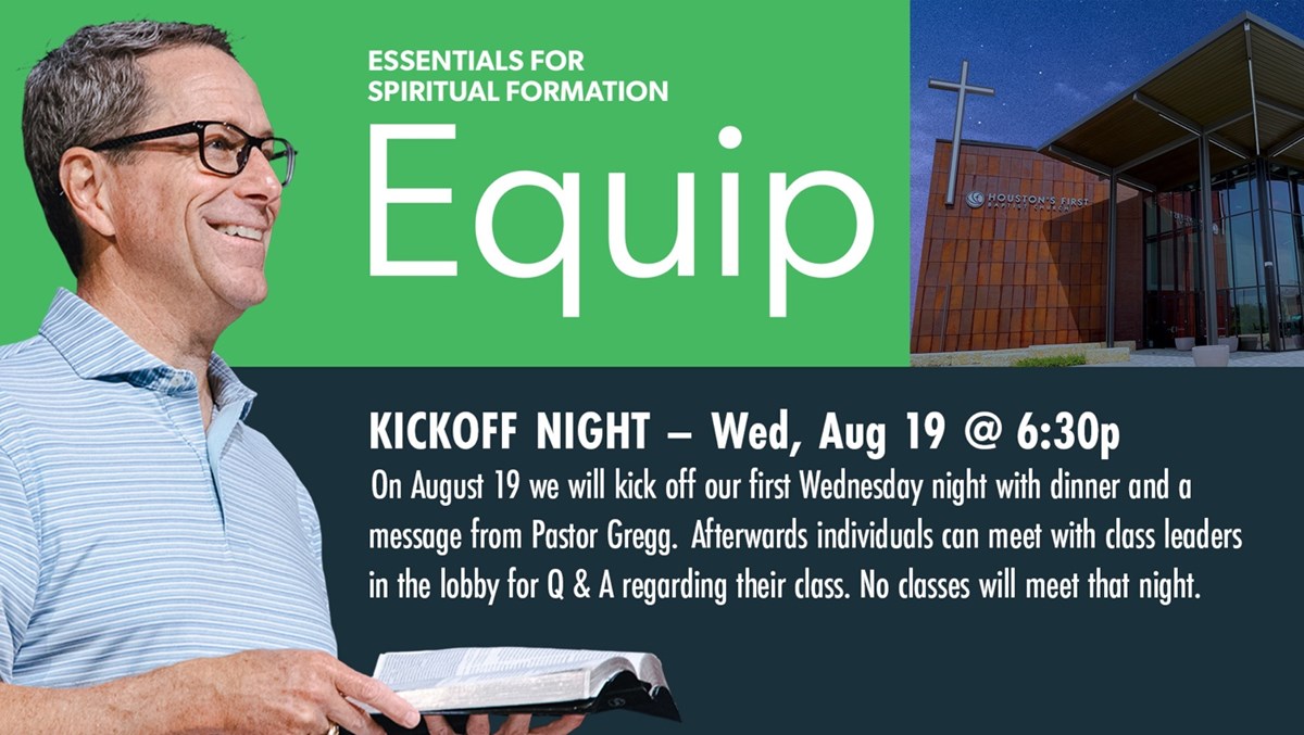 HFBC Event Artwork: Wednesday Night Kick Off with Pastor Gregg