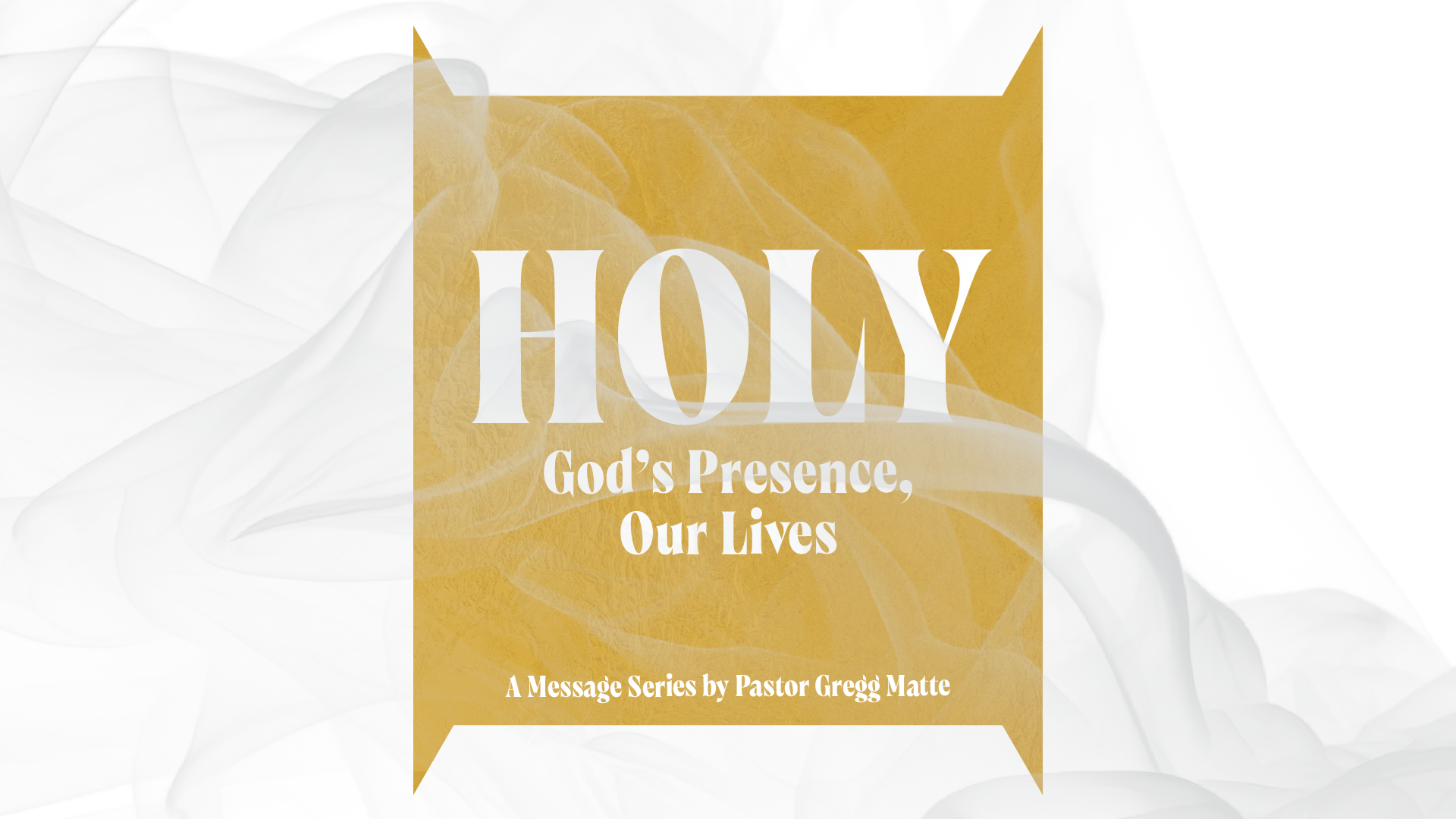 Houston's First Message: Jesus is Our Holiness