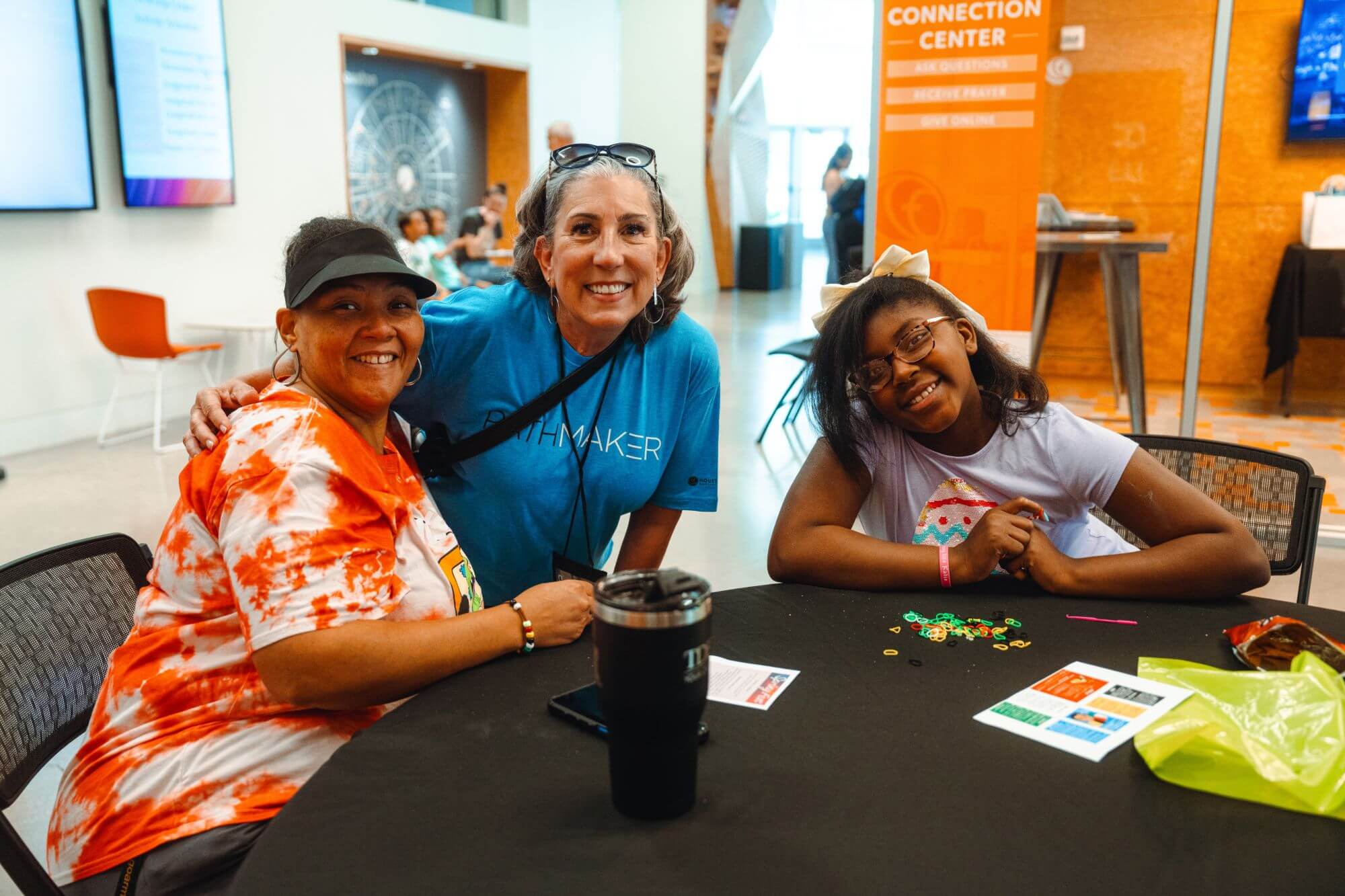 Group of HFBC Pathmaker Volunteers serving in the Connection Center